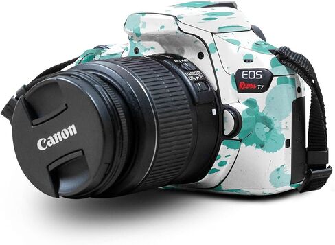 Carbon Fiber Skin Compatible with Canon EOS Rebel T7 Camera - Acid Hex - Premium 3M Vinyl Protective Wrap Decal Cover - Easy to Apply | Crafted in The USA by MightySkins in Saudi Arabia
