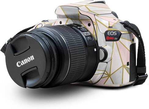 Carbon Fiber Skin Compatible with Canon EOS Rebel T7 Camera - Action Fish Puzzle - Premium 3M Vinyl Protective Wrap Decal Cover - Easy to Apply | Crafted in The USA by MightySkins in Saudi Arabia