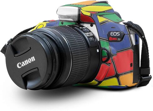Carbon Fiber Skin Compatible with Canon EOS Rebel T7 Camera - Ultra Hippie - Premium 3M Vinyl Protective Wrap Decal Cover - Easy to Apply | Crafted in The USA by MightySkins in Saudi Arabia