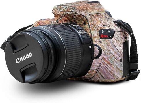 Carbon Fiber Skin Compatible with Canon EOS Rebel T7 Camera - Monsoon - Premium 3M Vinyl Protective Wrap Decal Cover - Easy to Apply | Crafted in The USA by MightySkins in Saudi Arabia