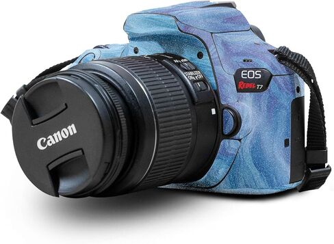 Carbon Fiber Skin Compatible with Canon EOS Rebel T7 Camera - Monsoon - Premium 3M Vinyl Protective Wrap Decal Cover - Easy to Apply | Crafted in The USA by MightySkins in Saudi Arabia