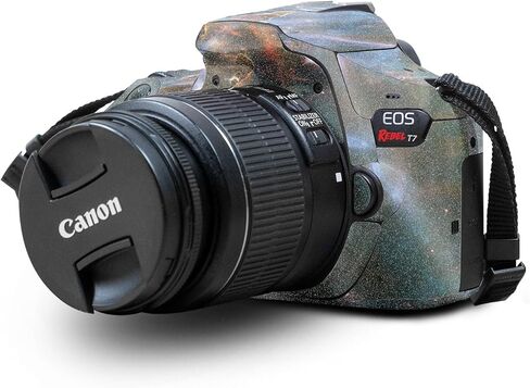 Carbon Fiber Skin Compatible with Canon EOS Rebel T7 Camera - Action Fish Puzzle - Premium 3M Vinyl Protective Wrap Decal Cover - Easy to Apply | Crafted in The USA by MightySkins in Saudi Arabia