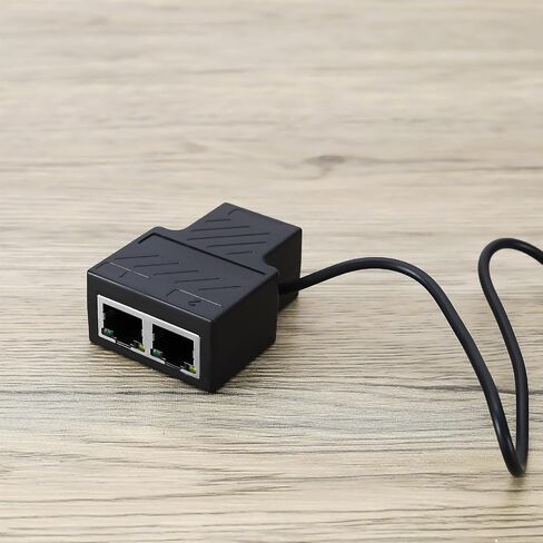 Create idea RJ45 Network Splitter Adapter 1 to 2 Ways RJ45 Network Distributor for RJ45 Port Computers Routers Network Boxes Compatible with Cat 5 Cat 5e Cat 6 Cat 7 in Saudi Arabia