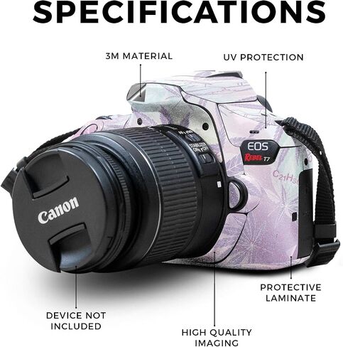 Skin Compatible with Canon EOS Rebel T7 Camera - Cat Lady - Premium 3M Vinyl Protective Wrap Decal Cover - Easy to Apply | Crafted in The USA by MightySkins in Kuwait