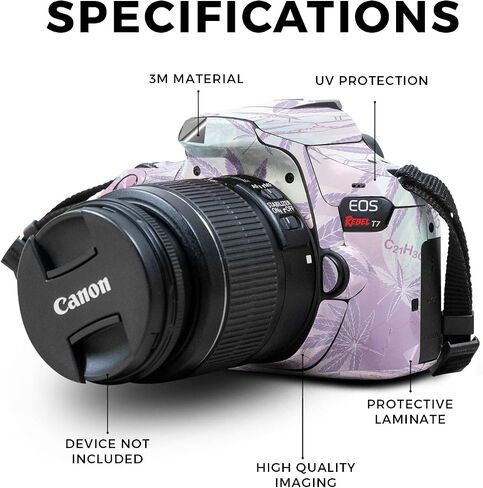 Skin Compatible with Canon EOS Rebel T7 Camera - Cat Lady - Premium 3M Vinyl Protective Wrap Decal Cover - Easy to Apply | Crafted in The USA by MightySkins in Kuwait