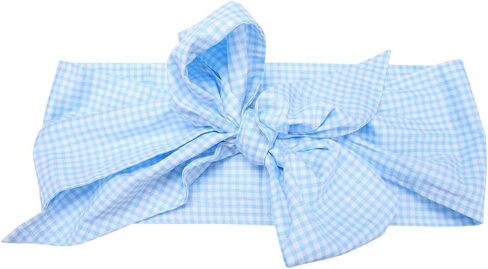 Newborn Swaddle Sash Maternity Bow Sash Newborn Infant Blanket Swaddling Blankets for Photo Shot Stretch Wrap Blankets & Swaddling (Light Blue Plaid) in Saudi Arabia