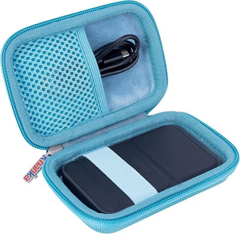 Khanka Hard Travel Case Replacement for Anker 621 622 633 Magnetic Battery (MagGo), 5000mAh 10000mAh Magnetic Wireless Portable Charger, Case Only (Black) in Saudi Arabia