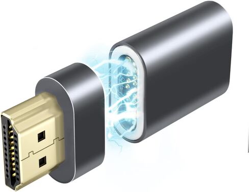 محول HDMI مغناطيسي 2.1، 48 جيجابت في الثانية، يدعم 8K@60 هرتز، قناة إرجاع الصوت، Dolby Atmos، الواقع الافتراضي ثلاثي الأبعاد، متوافق مع تلفزيون UHD، الشاشة، الكمبيوتر in Kuwait
