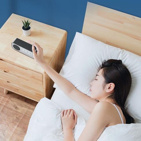 Bluetooth Speaker Wireless Outdoor Waterproof Portable Speaker Bluetooth 5.2 TF Card AUX FM Player Clock Temperature display Loud Stereo Booming Bass Energy for Home Party Gifts Speaker in Kuwait