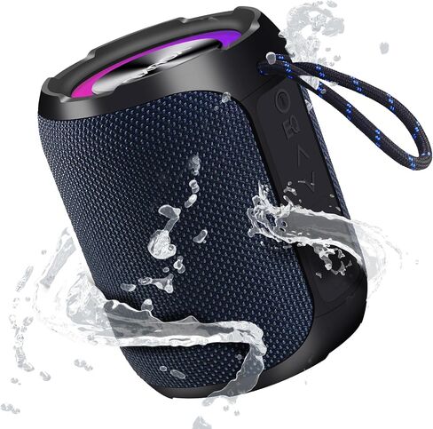 YOUXIU 40W Portable Bluetooth Speaker 360 Degree Stereo Subwoofer IPX7 Waterproof with Lighting Support TF Double Pairing Wireless Speaker in Saudi Arabia