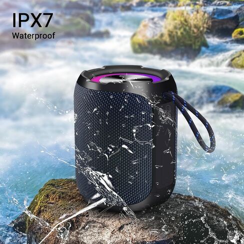YOUXIU 40W Portable Bluetooth Speaker 360 Degree Stereo Subwoofer IPX7 Waterproof with Lighting Support TF Double Pairing Wireless Speaker in Saudi Arabia
