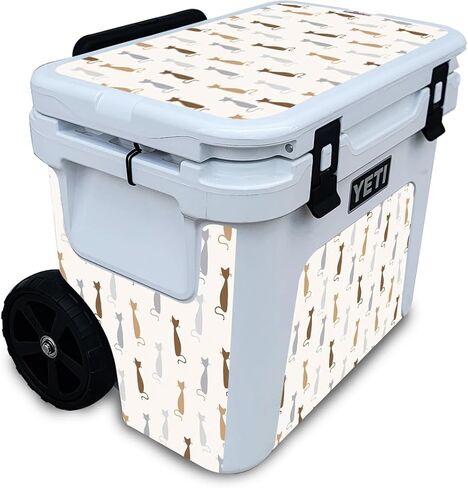 Cooler Skin Compatible with Yeti Roadie 32 Wheeled Cooler - Cat Lady - Premium 3M Vinyl Protective Wrap Decal Cover - Easy to Apply | Crafted in The USA by MightySkins in Saudi Arabia
