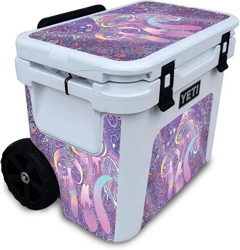 غلاف من ألياف الكربون متوافق مع مبرد Yeti Roadie 32 ذو العجلات - VSCO3 - غطاء لاصق واقٍ من الفينيل 3M ممتاز - سهل الاستخدام | صُنع في الولايات المتحدة الأمريكية بواسطة MightySkins in Saudi Arabia