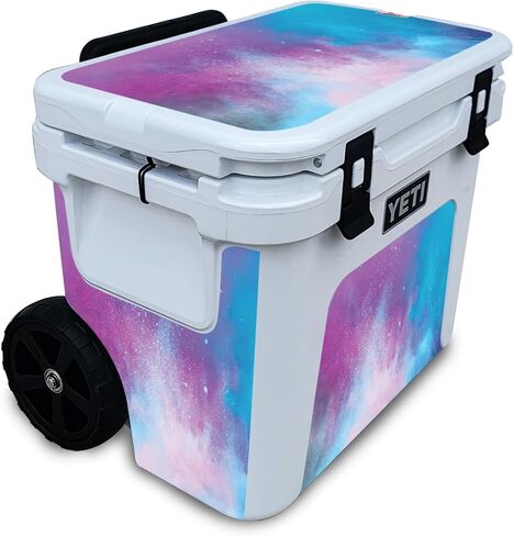 Cooler Skin Compatible with Yeti Roadie 32 Wheeled Cooler - Cotton Candy Sky - Premium 3M Vinyl Protective Wrap Decal Cover - Easy to Apply | Crafted in The USA by MightySkins in Saudi Arabia