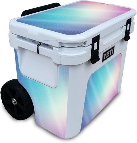 غلاف مبرد لامع لامع متوافق مع مبرد Yeti Roadie 32 ذو العجلات - ضباب حيوي - غطاء لاصق واقٍ من الفينيل 3M ممتاز - سهل الاستخدام | صُنع في الولايات المتحدة الأمريكية بواسطة MightySkins in Saudi Arabia