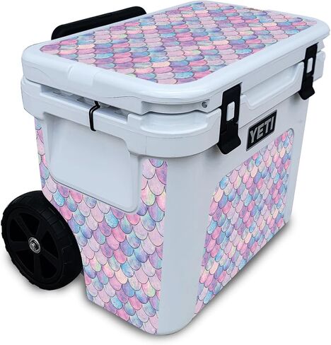 Carbon Fiber Skin Compatible with Yeti Roadie 32 Wheeled Cooler Premium 3M Vinyl Protective Wrap Decal Cover - Easy to Apply | Crafted in The USA by MightySkins in Saudi Arabia