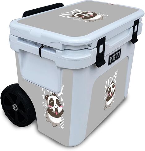 Carbon Fiber Skin Compatible with Yeti Roadie 32 Wheeled Cooler Premium 3M Vinyl Protective Wrap Decal Cover - Easy to Apply | Crafted in The USA by MightySkins in Saudi Arabia