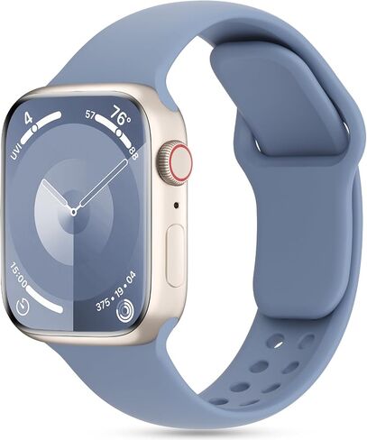 DYKEISS Patented Silicone Compatible with Apple Watch Band 38mm 40mm 41mm 42mm 44mm 45mm 49mm, Soft Waterproof Strap Sport Wristband for iWatch Bands Series 9 8 7 SE 6 5 4 3 2 1 Ultra Women Men in Saudi Arabia