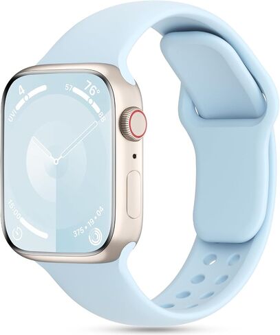 DYKEISS Patented Silicone Compatible with Apple Watch Band 38mm 40mm 41mm 42mm 44mm 45mm 49mm, Soft Waterproof Strap Sport Wristband for iWatch Bands Series 9 8 7 SE 6 5 4 3 2 1 Ultra Women Men in Saudi Arabia