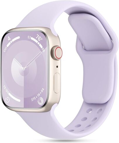DYKEISS Patented Silicone Compatible with Apple Watch Band 38mm 40mm 41mm 42mm 44mm 45mm 49mm, Soft Waterproof Strap Sport Wristband for iWatch Bands Series 9 8 7 SE 6 5 4 3 2 1 Ultra Women Men in Saudi Arabia