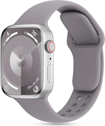 DYKEISS Patented Silicone Compatible with Apple Watch Band 38mm 40mm 41mm 42mm 44mm 45mm 49mm, Soft Waterproof Strap Sport Wristband for iWatch Bands Series 9 8 7 SE 6 5 4 3 2 1 Ultra Women Men in Saudi Arabia