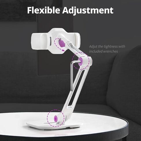 iRing Smart Mount, Tablet Mount & Cell Phone Holder Stand (Long Arm/Stand Base (Black)) in Saudi Arabia