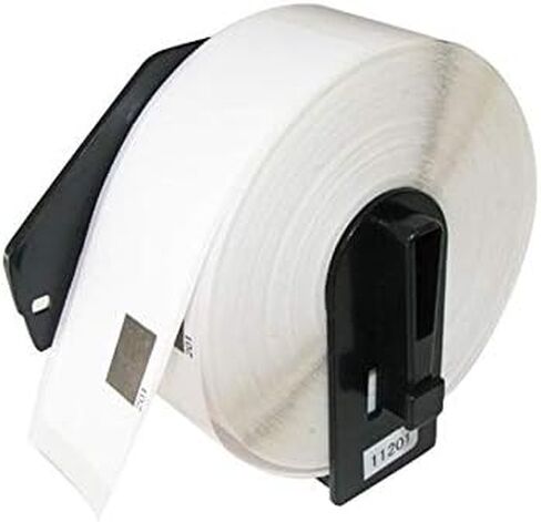 ملصقات بديلة IDIK-11201 متوافقة مع ملصق العنوان القياسي Brother DK-1201 29 مم × 90 مم × 400 قطعة/لفة معبأة في صندوق بيع بالتجزئة مطبوع فردي مع خرطوشة دائمة in Saudi Arabia