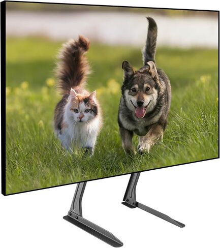 ProMounts Universal Fixed Tabletop TV Stand for 13 to 72 inch Flat and Curved LCD, LED, Plasma Screen, Adjustable Stand Mount Holds up to 110 lbs. in Saudi Arabia