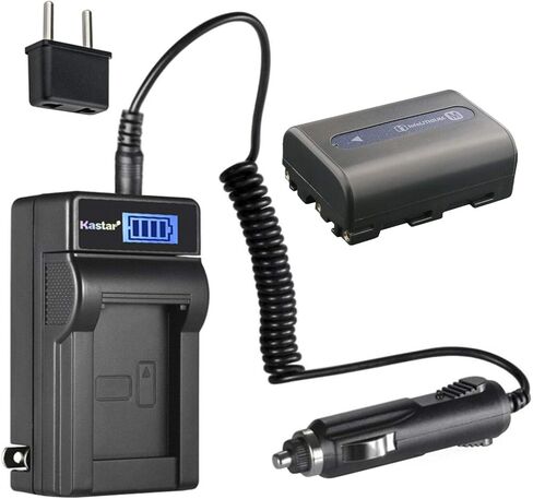 Kastar NP-FM50 LCD AC Battery Charger Compatible with Sony DCR-TRV30 DCR-TRV33 DCR-TRV38 DCR-TRV39 DCR-TRV40 DCR-TRV50 DCR-TRV60 DCR-TRV70 DCR-TRV75 DCR-TRV80 DCR-TRV116 DCR-TRV140 Cameras in Saudi Arabia