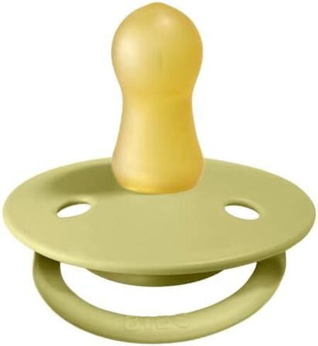 BIBS Pacifiers - De Lux Collection | BPA-Free Baby Pacifier | Made in Denmark | Set of 2 Earth/Meadow Color Premium Soothers | Size 0-6 Months in Saudi Arabia