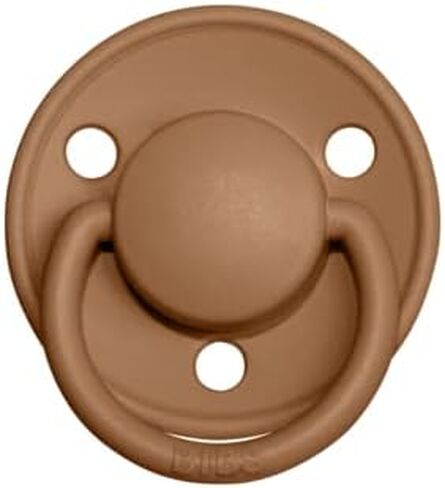BIBS Pacifiers - De Lux Collection | BPA-Free Baby Pacifier | Made in Denmark | Set of 2 Earth/Meadow Color Premium Soothers | Size 0-6 Months in Saudi Arabia