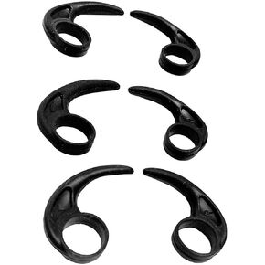 Ear Hooks Wing Tips Anti Slip Ear Tips Wing Compatible with AK G and So ny MDR/XBA Series and Jay Brid X4/X3/X2/X1 and other same shape in-Ear Earphones Headphones, S/M/L 3 Pairs, Black
