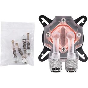 GPU Water Cooling Block Kit, Computer GPU Cooling Water Block Cooler Kit Red Copper Base for Graphics Processing Unit