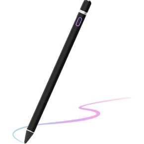 Stylus Pen for Touch Screens, Fine Point Stylist Active Pencil Compatible with iPhone iPad Pro Air Mini and Other Tablets (Black)