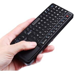 FOSA 2.4G Mini Keyboard with Touchpad, Rechargeable USB Keyboard Portable Handheld Keyboard for Smartphones, Laptops, Tablets, Game Consoles