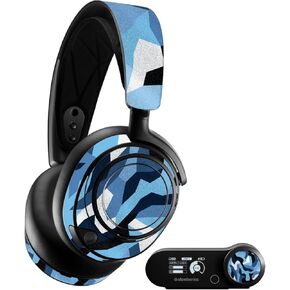 MightySkins Glossy Glitter Skin Compatible with SteelSeries Arctis Nova Pro - Sky Camouflage | Protective, Durable High-Gloss Glitter Finish | Easy to Apply and Change Styles | Made in The USA