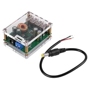 DC 7-60V to 5V Voltage Step Down Power Converter 5A Board Module Transformer with 4 USB Ports