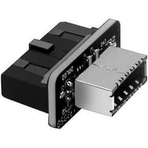USB Front Panel Adapter, Vertical USB 3.1 Front Panel Socket Key-A Type-E to USB 3.0 20Pin Header Adapter