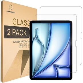 Mr.Shield Screen Protector compatible with iPad Air 11 Inch (2024) [Tempered Glass] [2-PACK] [Japan Glass with 9H Hardness]