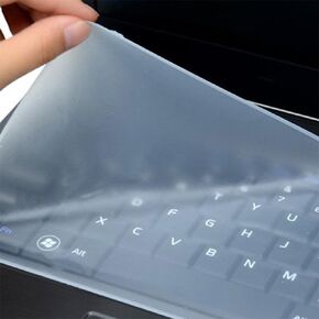 5 PCS Universal Keyboard Protector Cover Skin, Silicone Waterproof Dustproof Keyboard Protector Skin 10-17inch for Laptop Notebook(L)