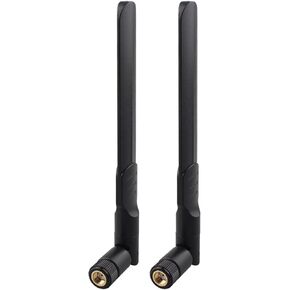 2pcs 2.4GHz 5GHz 5.8GHz 8dBi Dual Band WiFi Aerial Antenna with MIMO RP-SMA Male Connector Compatible with SUS TP-Link Fenvi Rosewill Gigabyte Wireless Router Mini Express PCIE Network Card
