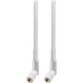 2pcs 2.4GHz 5GHz 5.8GHz 8dBi Dual Band WiFi Aerial Antenna with MIMO RP-SMA Male Connector Compatible with SUS TP-Link Fenvi Rosewill Gigabyte Wireless Router Mini Express PCIE Network Card