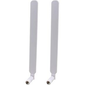 2pcs 4G LTE Antenna SMA Male Full Band 8dBi Omni-Directional External Antenna Compatible with CPE Router, IP Camera, Mini PCIE Card, Access Point, Wireless Range Extender, Wireless Modem