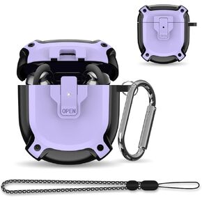 for Bose QuietComfort Earbuds II Case (2022) / NEW QuietComfort Ultra Earbuds Case (2023),Shockproof Protective Safety Lock Case for QuietComfort Earbuds 2/QuietComfort Ultra Earbuds Accessories-Black