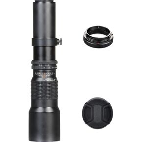 Vivitar 500mm f/8 Universal Manual Telephoto Lens & T-Mount For Canon EF/ EF-S V500PRECAN-NOC