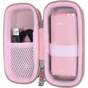 khanka Hard Travel Case Replacement for iWALK Portable Apple Watch Charger, 9000mAh Power Bank, Case Only (Black)