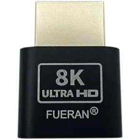 2K 4K 8K HDMI Dummy Plug-Virtual Monitor Display Emulator Headless Adapter 3840x2160@60Hz 1080@120HDR DVI EDID Emulator (4K-20P(1080@120hz-3840x2160@60hz))