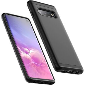 JETech Heavy Shockproof Case for Samsung Galaxy S10, Dual Layer Rugged Protective Phone Cover with Shock-Absorption (Black)