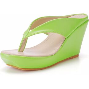 Women Beach Sandals Braided Flip Flops Wedge Platform Slip On Summer Comfortable Slides Heeled Sandals