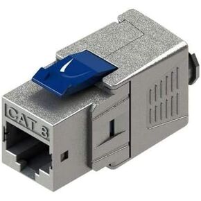 Cat 8 RJ45 FTP Termination Tool Free Keystone Metal Jack 22AWG-24AWG for 2000Mhz 40G S/FTP Shielded LAN (10)